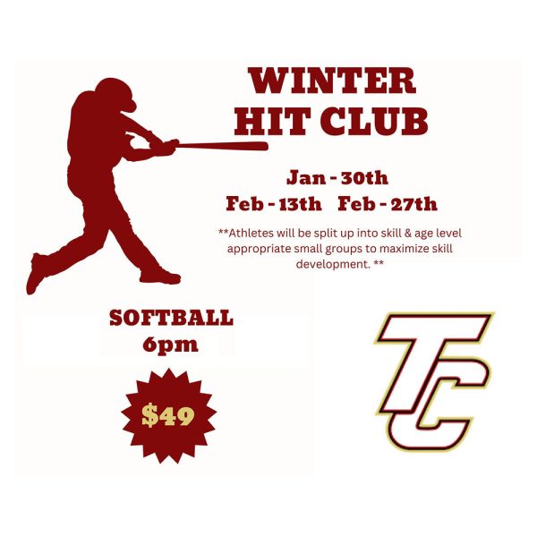 Winter Softball Hit Club – January 30, 2024; February 13 and 27, 2024 - 6:00 p.m.